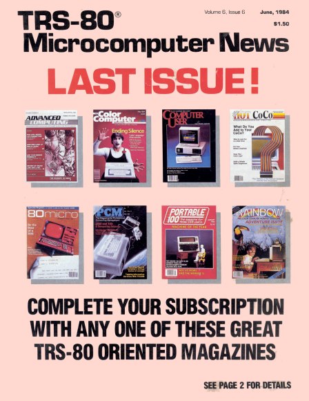 File:TRS-80 Microcomputers News V06N06-Jun 1984-Last Issue!.JPG