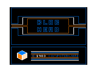 Blochead Intro Screen 1