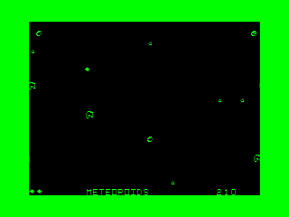 Meteoroids game screen