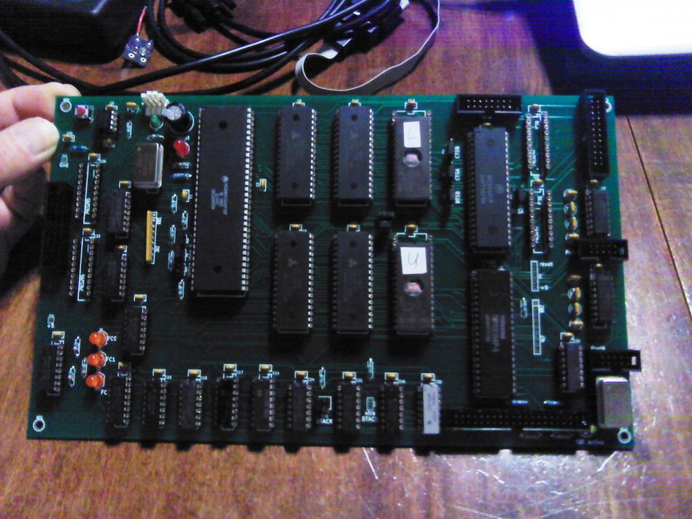 My 2nd 68K SBC. Added 1MB of Flash memory storage and an IDE Interface.